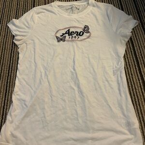 Aeropostale Classic Crew White T-Shirt
